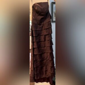 Vintage strapless Lazaro dress